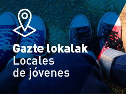 Imagen con el texto 'Gazte lokalak - Locales de jvenes'