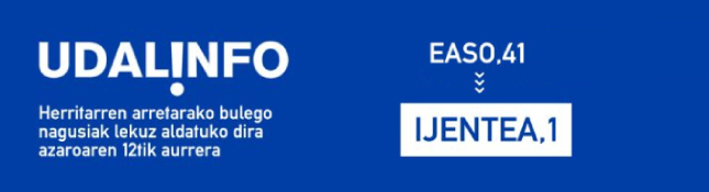 Udalinfo Ijentea aldaketa