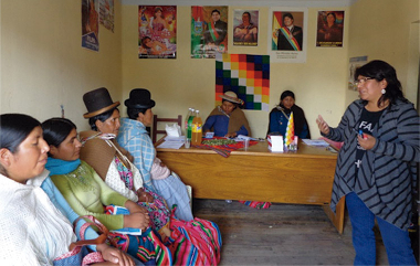 'Emakume nekazari indigenak ahalduntzea. Bolivia. 2017' irudia