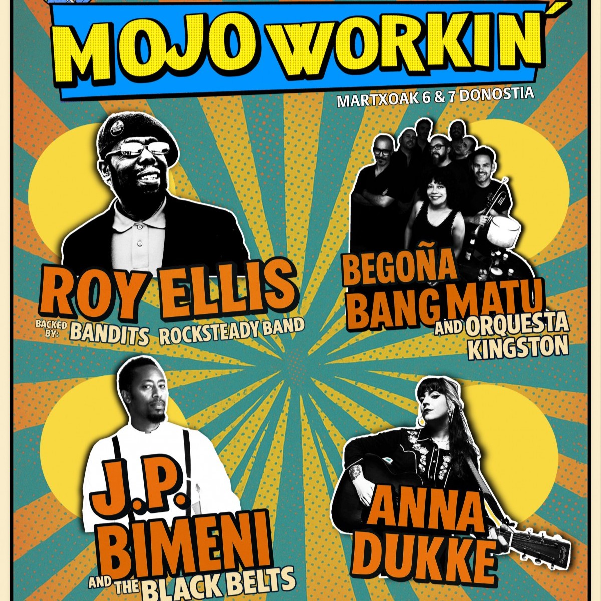 Mojo Workin': Roy Ellis + Begoña Bang Matu + allnighter (soul, blues)