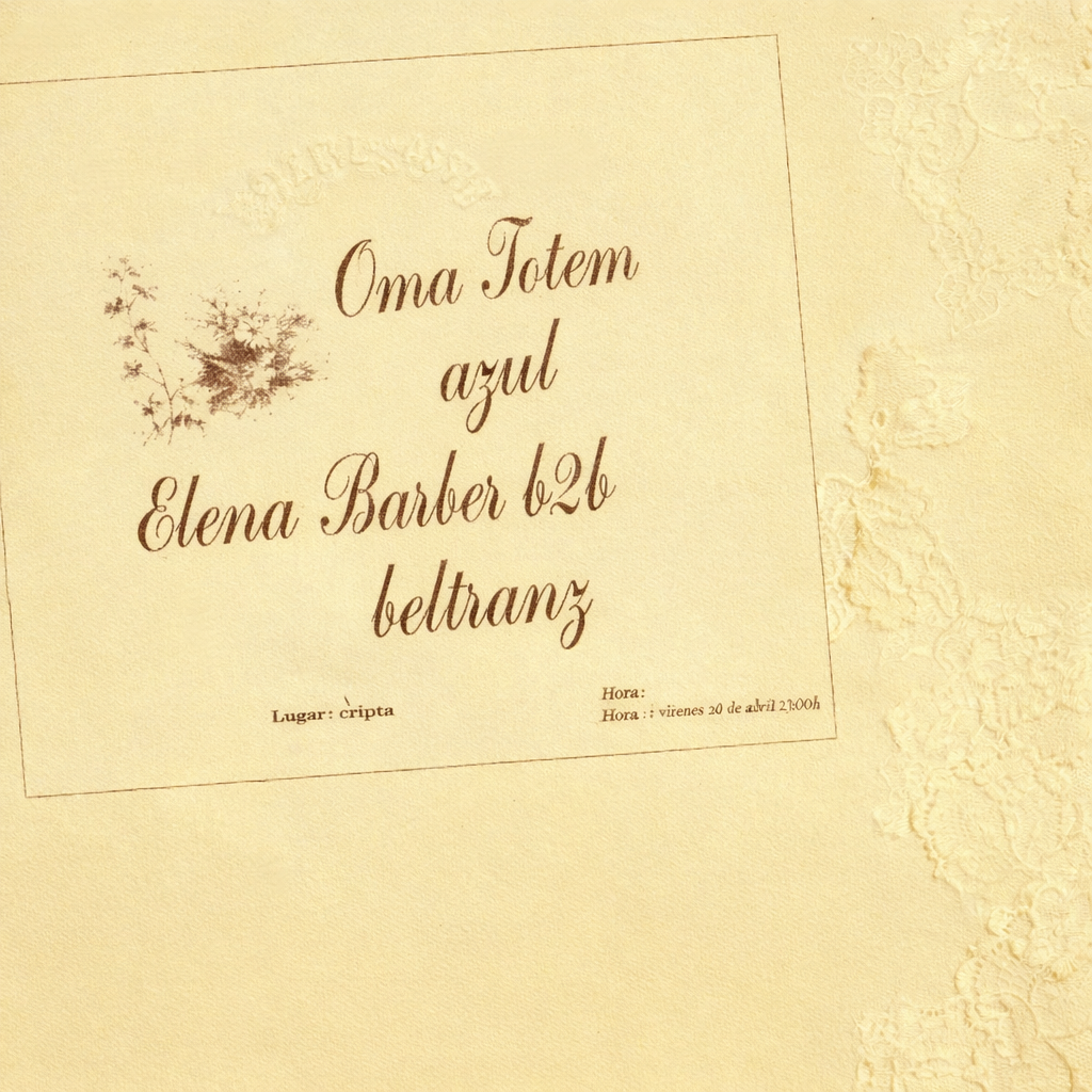 Mixthetika: Oma Totem + azul + Elena Barker b2b beltranz