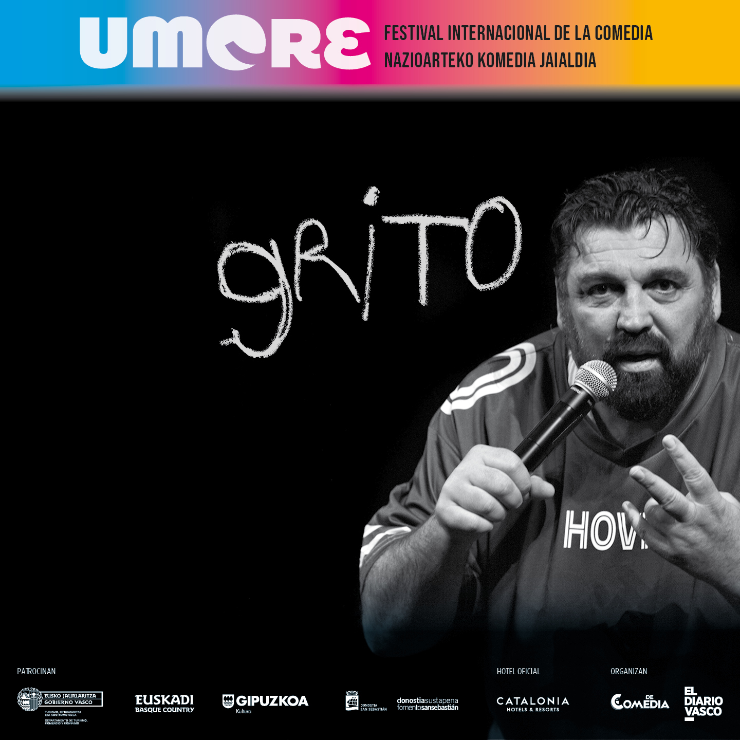 Komedia Jaialdia: 'Hovik grito' ekintzaren ikonoa