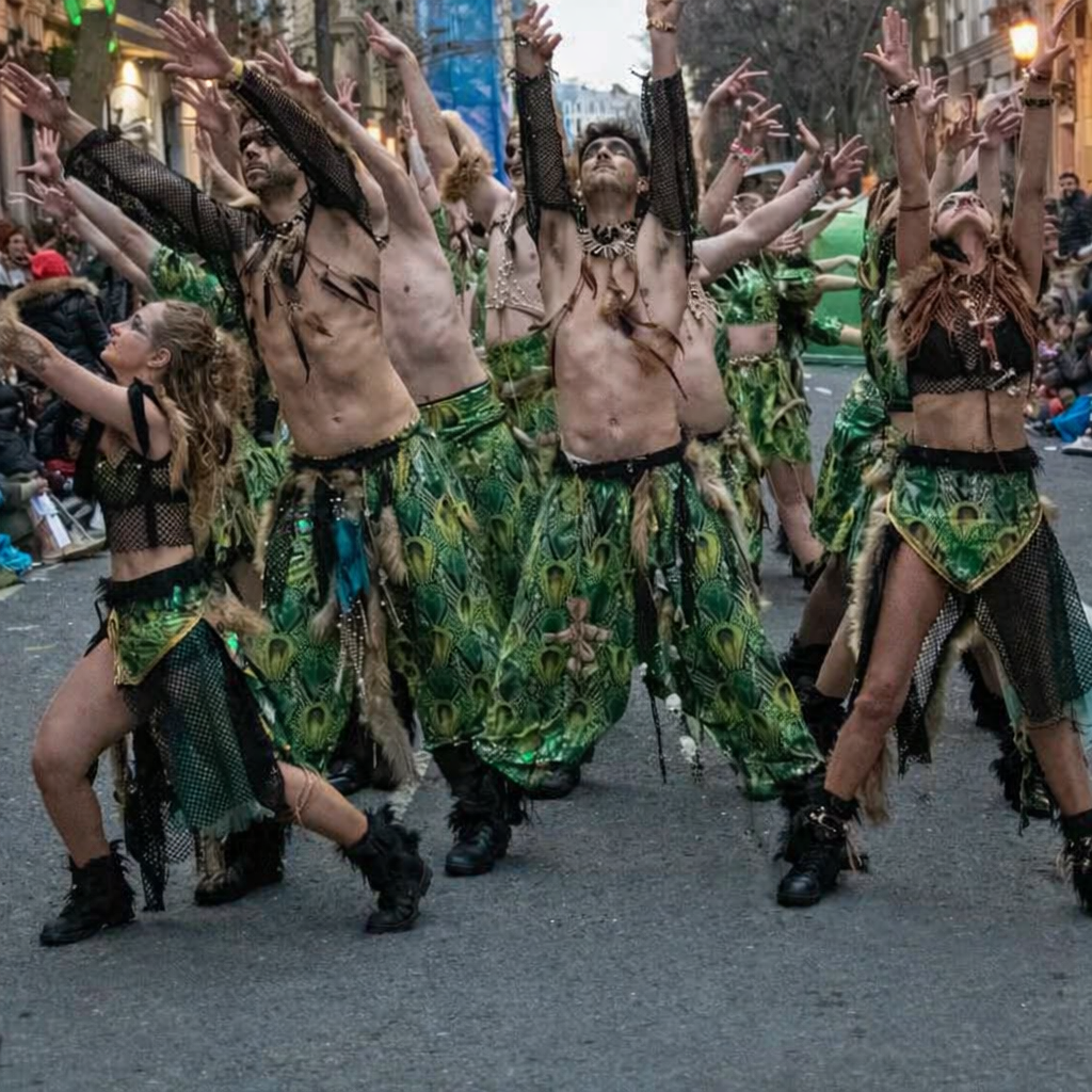 En carnaval: 'Primer desfile de carnaval'