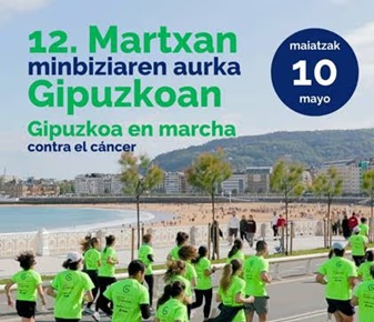 Minbiziaren aurkako lasterketa + martxa ekintzaren ikonoa