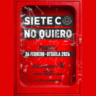 Kontzertua: Siete C + No Quiero ekintzaren ikonoa