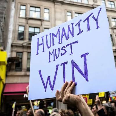 Giza Eskubideen Zinemaldia: 'La era Trum y sus consecuencias' ekintzaren ikonoa