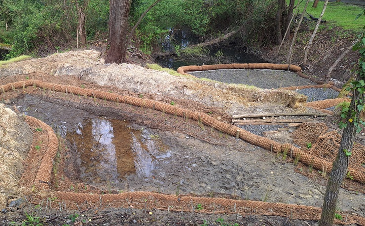 Foto: Udalak Ibaetako haltzadia eta hezegunea birnaturalizatzeko lanak bukatu ditu