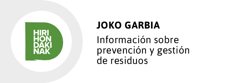 JOKO GARBIA - Información sobre prevención y gestión de residuos