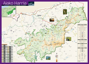 Aiako Harriaren mapa