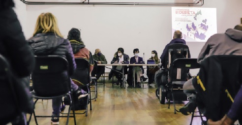 Fotografía durante la presentación pública del proceso de participación