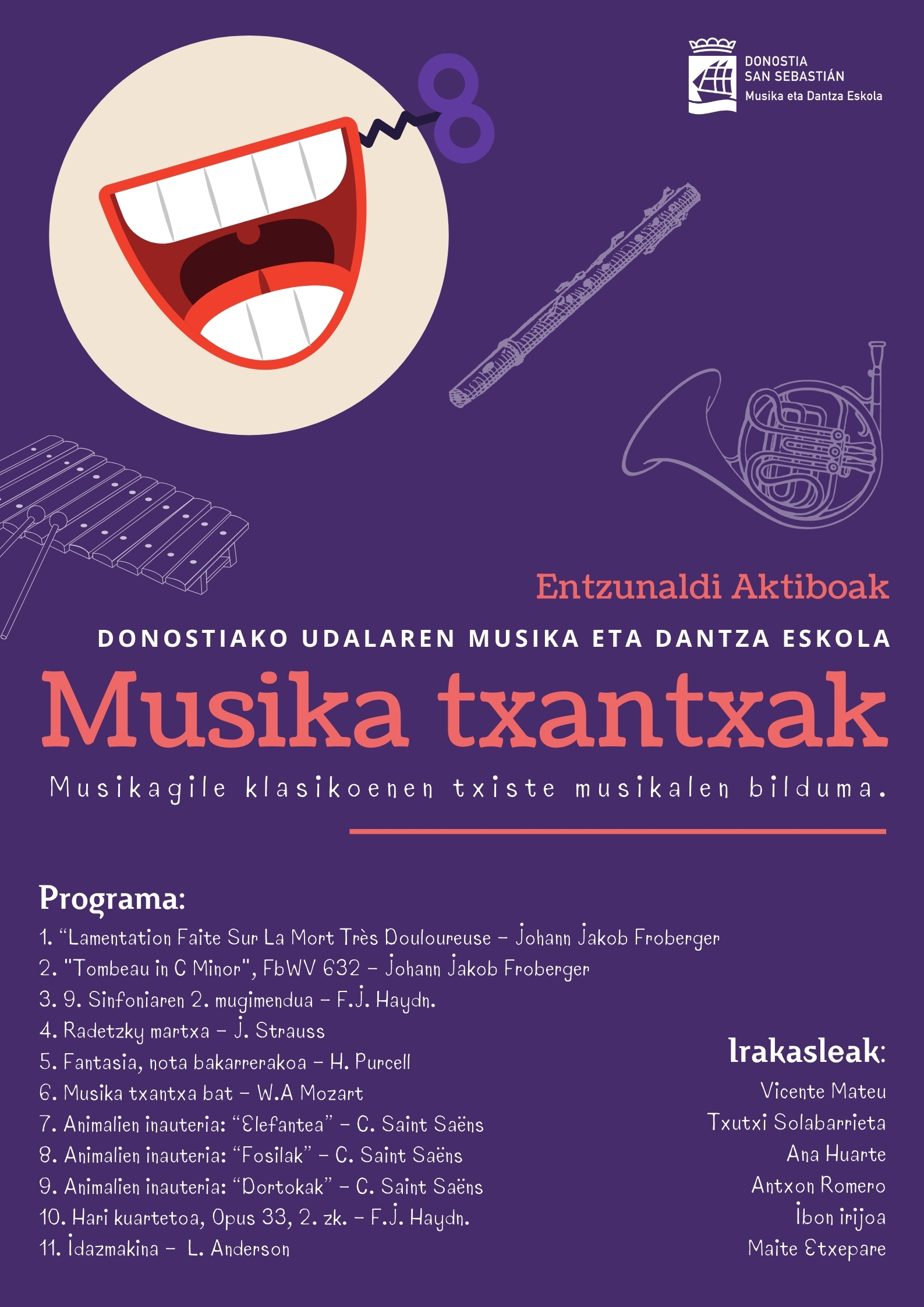 Cartel 'Musika txantxak'