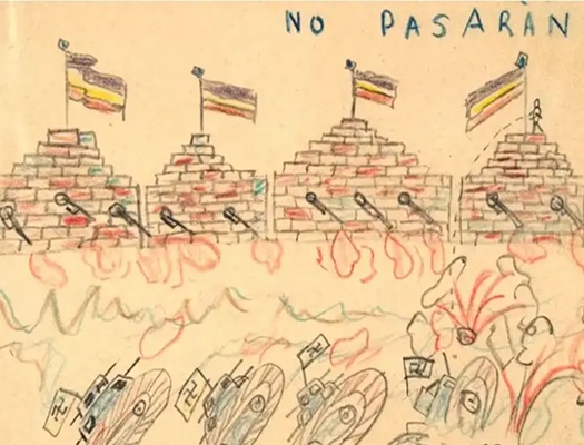 Haurren marrazkiak Gerra Zibilean: 'Eta, hala ere, marrazkiak egiten dituzte!' | Dibujos de los niños y niñas en la Guerra Civil: '¡Y además dibujan!'