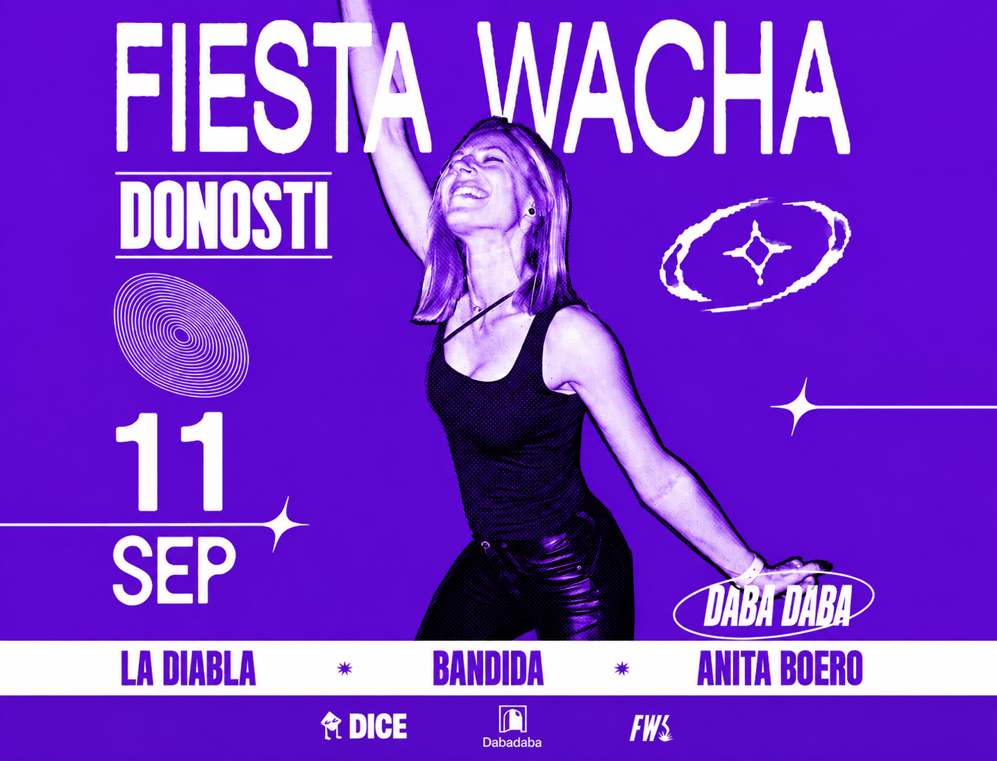 Fiesta Wacha: La Diabla + Bandida + Anita Boero