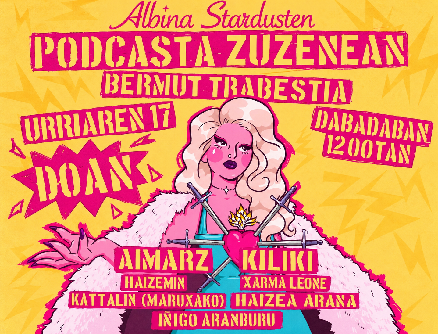 Podcasta Zuzenean - Albina Stardusten Bermut Trabestia