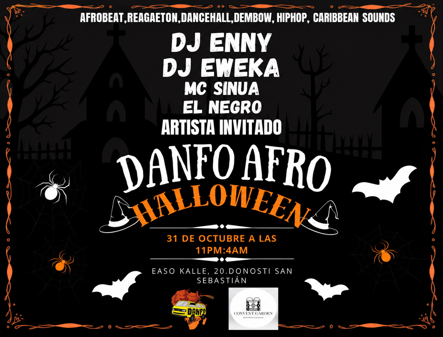 Danfo Afro Halloween: DJ Eweka + DJ Enny + El negro
