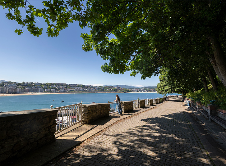 Vista de la Bahía desde el paseo