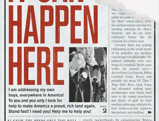 Literatur solasaldia: 'It Can't Happen Here'