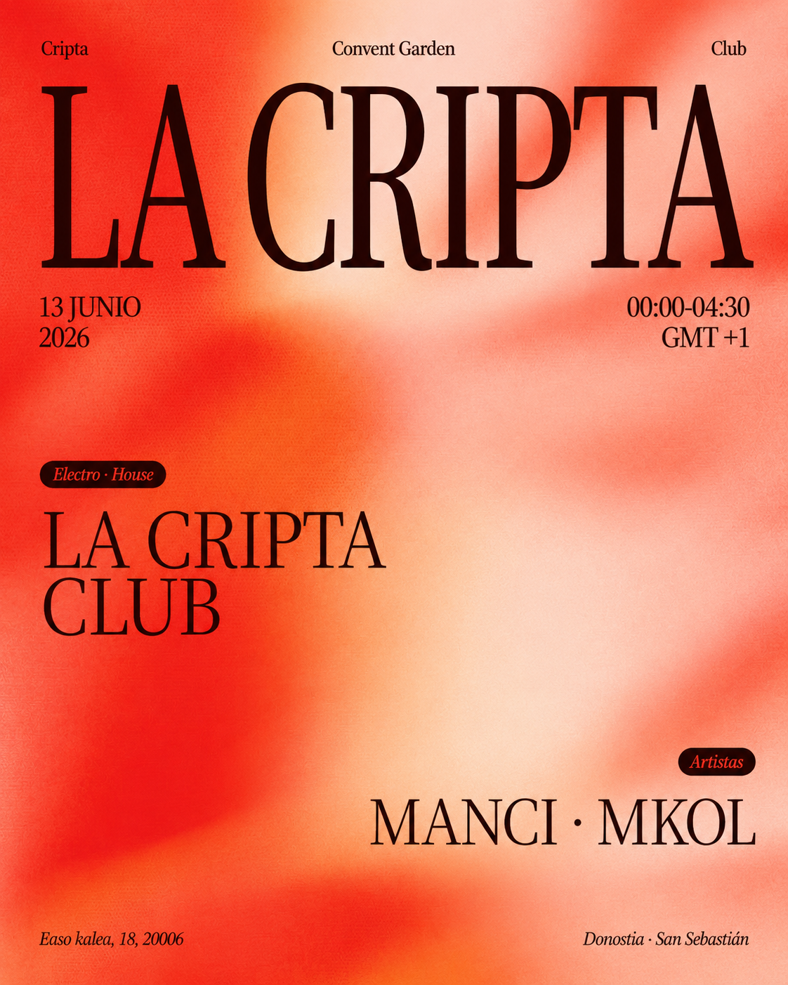 La Cripta Club: Manci + Mkol 