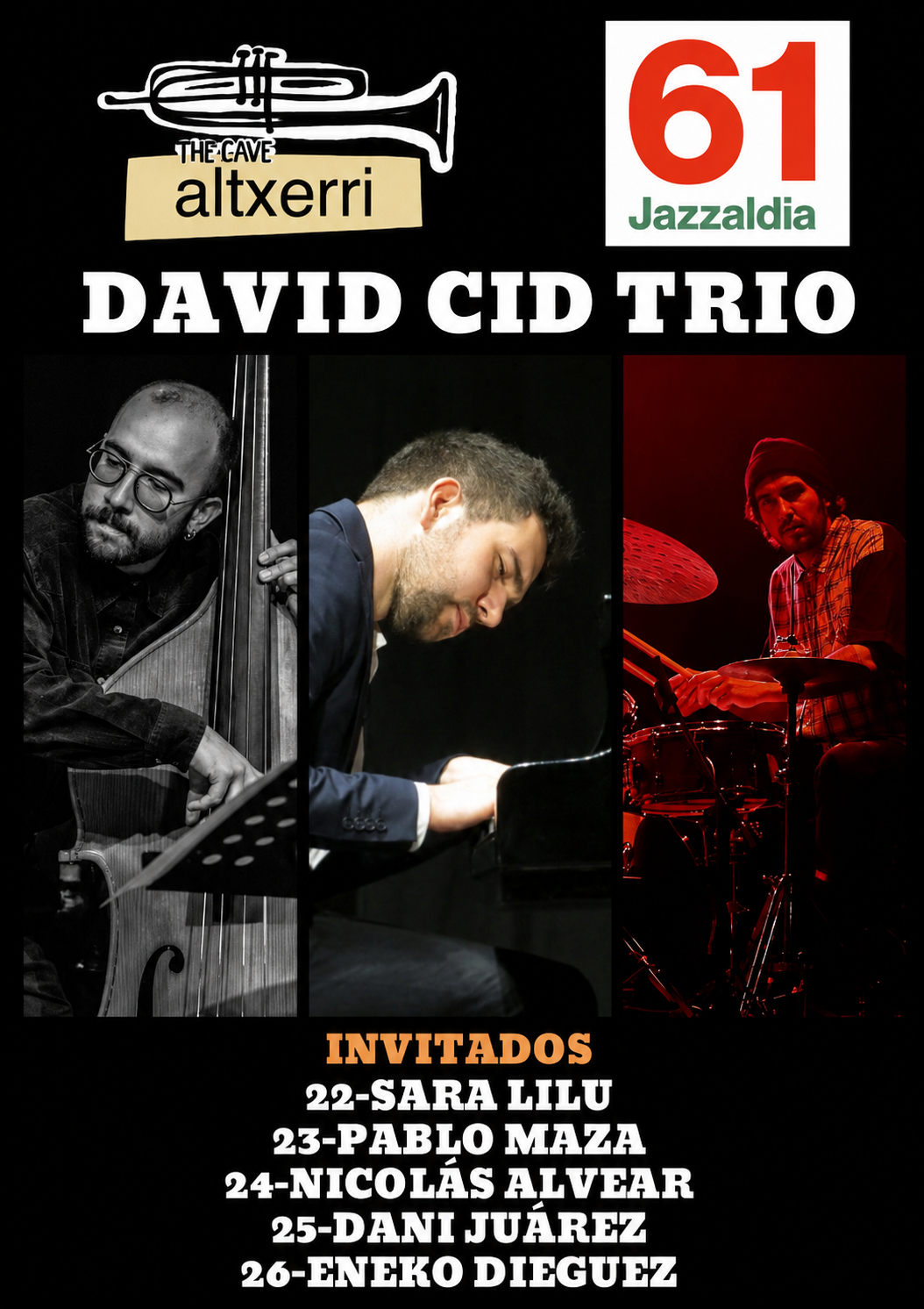 Jazzaldia: David Cid Trio + Pablo Maza