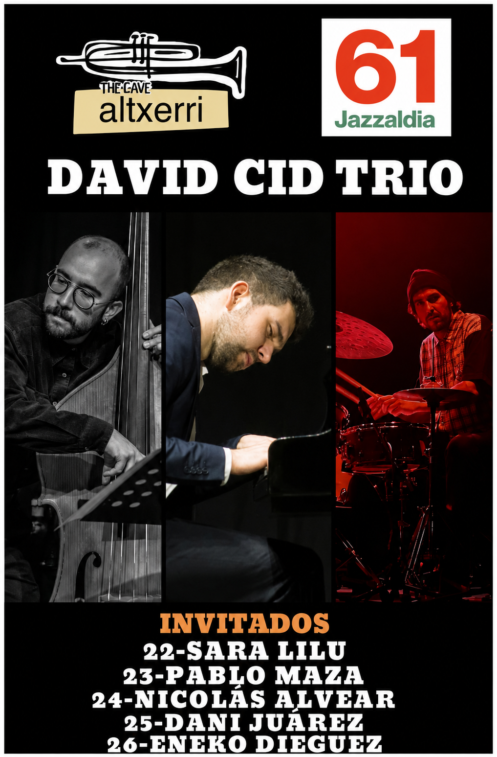 Jazzaldia: David Cid Trio + Eneko Dieguez