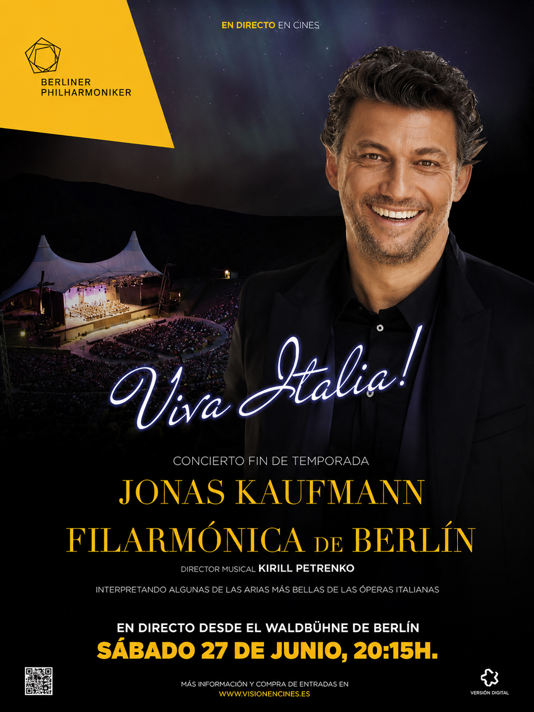 Musiclassic: Viva Italia!: Filarmónica de Berlín & Jonas Kaufmann 