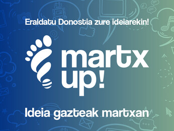 martx up programaren kartela infoarekin - cartel del programa Martx up