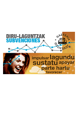 texto 'diru-laguntzak / subvenciones - impulsar lagundu sustatu apoyar parte hartu favorecer'