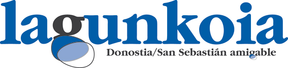 Logotipoa 'Lagunkoia - Donostia/San Sebastián amigable'