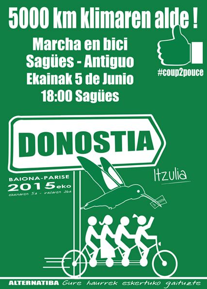 Marcha en bici Sagues-Antiguo 