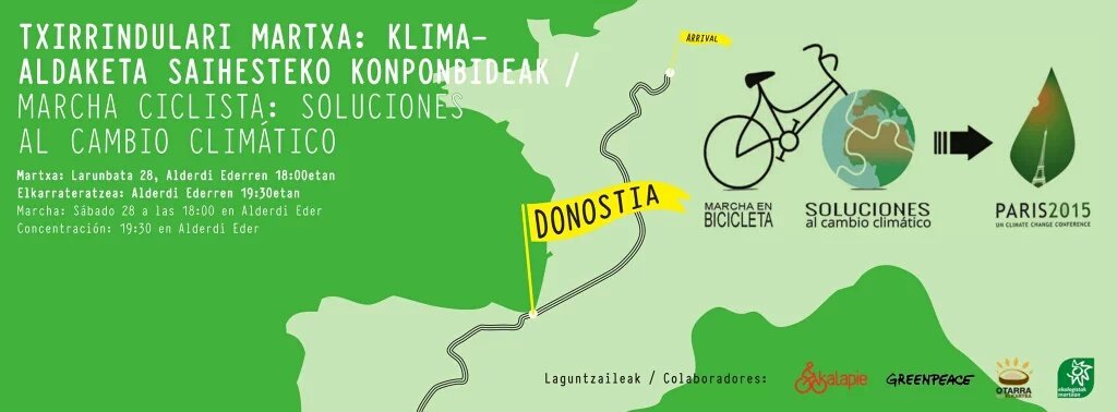 Marcha Ciclista: Soluciones al cambio climático