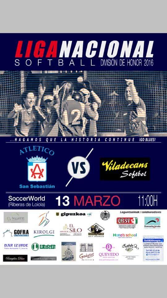 D.H. femenina de Softbol: ATLÉTICO SS-CB VILADECANS