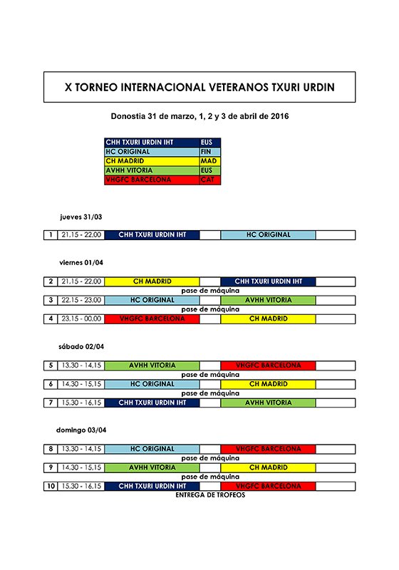 Torneo Internacional Veteranos Hockey Hielo