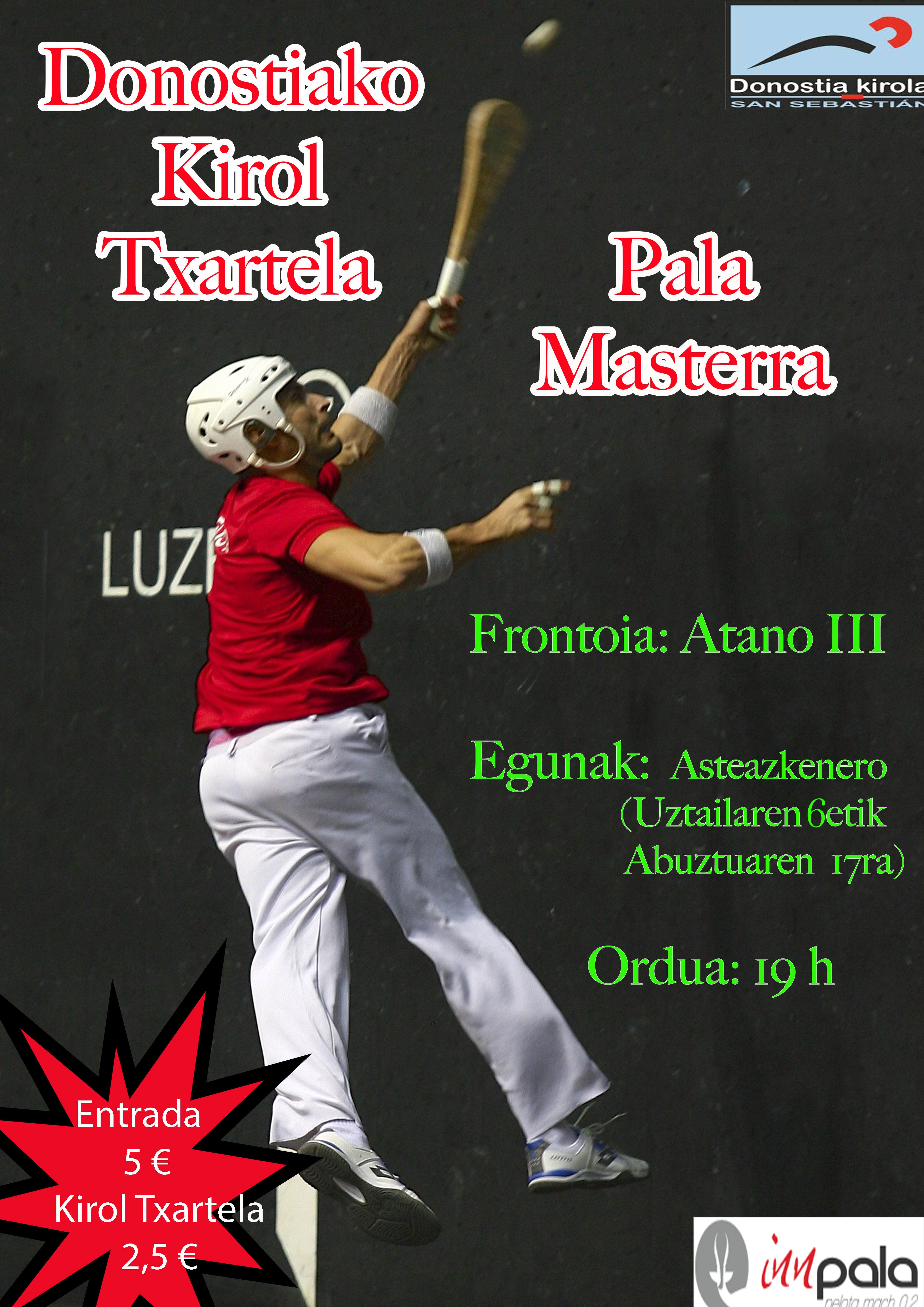 Master de pala "Kirol Txartela"