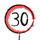 Icono velocidad 30